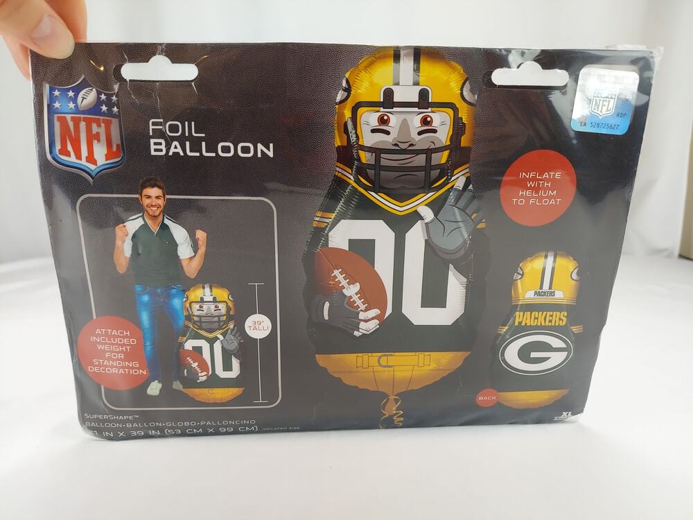 NFL Official Green Bay Packers Foil Standing or Floating Balloon
